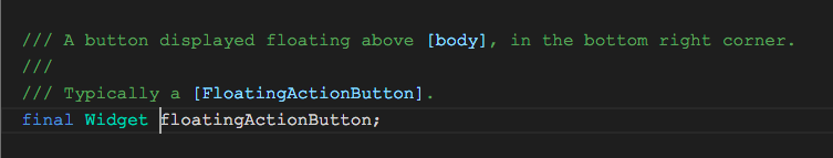 Scaffold floatingActionButton Type
